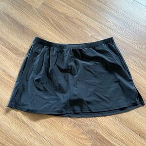 Swimsuits For All Side Slit Swim Skirt Size 16 Black‎ Trendy Bottoms Swim Beach